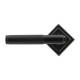 Traditional Blacksmith Brompton Lever Door Handle on Square Rose Set - Sprung