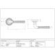 Matt Black Hammered Newbury Lever Door Handle on Beehive Rose Set - Unsprung