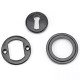 Traditional Blacksmith Art Deco Round Escutcheon