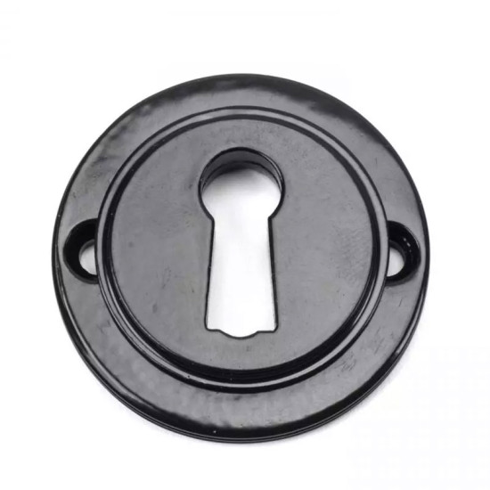 Traditional Blacksmith Art Deco Round Escutcheon