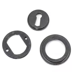 Blacksmith External Beeswax Art Deco Round Escutcheon