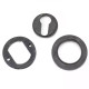Blacksmith External Beeswax Round Euro Escutcheon