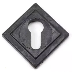 Blacksmith External Beeswax Square Euro Escutcheon
