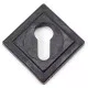 Blacksmith External Beeswax Square Euro Escutcheon