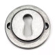 Blacksmith Pewter Patina Art Deco Round Escutcheon