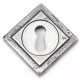 Blacksmith Pewter Patina Square Escutcheon