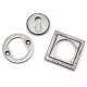 Blacksmith Pewter Patina Square Escutcheon