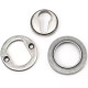 Blacksmith Pewter Patina Round Euro Escutcheon