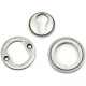 Blacksmith Pewter Patina Art Deco Round Euro Escutcheon
