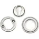 Blacksmith Pewter Patina Art Deco Round Euro Escutcheon