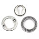 Blacksmith Pewter Patina Beehive Round Euro Escutcheon