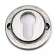 Blacksmith Pewter Patina Beehive Round Euro Escutcheon