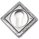 Blacksmith Pewter Patina Square Euro Escutcheon