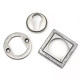 Blacksmith Pewter Patina Square Euro Escutcheon