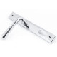 Hammered Newbury Slimline Sprung Lever Espagnolette - Polished Chrome
