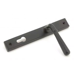 Hammered Newbury Slimline Sprung Lever Espagnolette - Aged Bronze