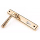 Hammered Newbury Slimline Sprung Lever Espagnolette - Polished Bronze