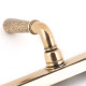 Hammered Newbury Slimline Sprung Lever Espagnolette - Polished Bronze