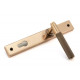 Brompton Slimline Sprung Lever Espagnolette - Polished Bronze