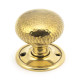Aged Brass Hammered Mushroom Knob Set