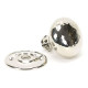 Polished Nickel Hammered Mushroom Knob Set