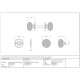 Polished Nickel Hammered Mushroom Knob Set