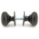 Aged Bronze Hammered Mushroom Knob Set