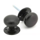 Aged Bronze Hammered Mushroom Knob Set