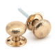 Polished Bronze Hammered Mushroom Knob Set