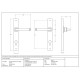 Avon Slimline Sprung Lever Espagnolette - Polished Bronze