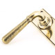 Hammered Newbury Lever - Aged Brass
