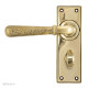 Hammered Newbury Lever - Aged Brass