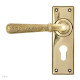 Hammered Newbury Lever - Aged Brass