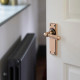 Hammered Newbury Lever - Polished Bronze