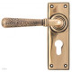 Hammered Newbury Lever - Polished Bronze