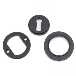 Matt Black Round Escutcheon