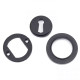 Matt Black Round Escutcheon