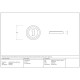 Matt Black Art Deco Round Escutcheon