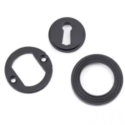 Matt Black Beehive Round Escutcheon