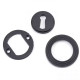 Matt Black Beehive Round Escutcheon