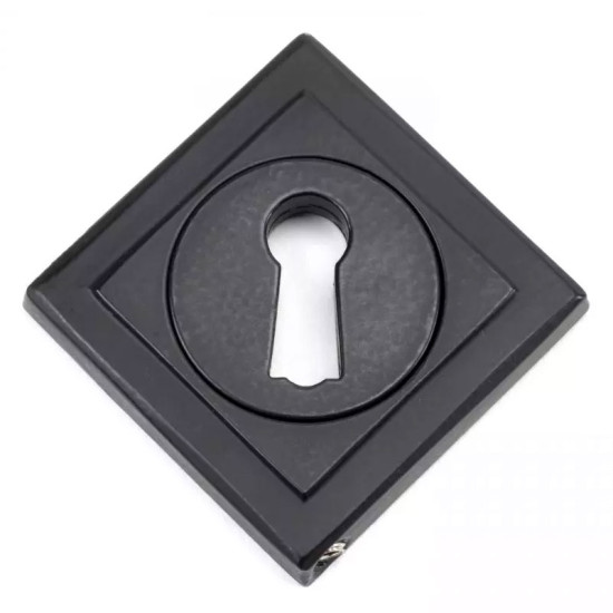 Matt Black Square Escutcheon