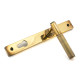 Brompton Slimline Sprung Lever Espagnolette - Aged Brass