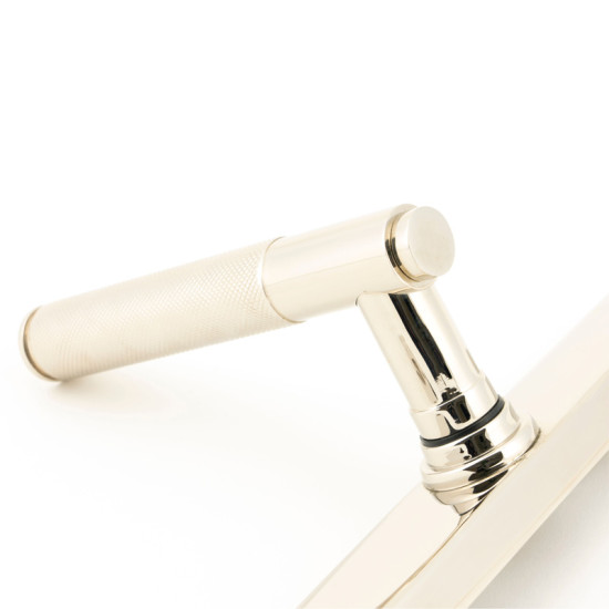 Brompton Slimline Sprung Lever Espagnolette - Polished Nickel