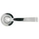 Avon Sprung Lever Door Handle on Round Rose Set - Polished Chrome
