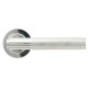 Brompton Sprung Lever Door Handle on Round Rose Set - Polished Chrome