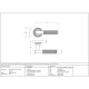 Brompton Sprung Lever Door Handle on Beehive Rose Set - Polished Chrome