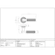 Brompton Sprung Lever Door Handle on Beehive Rose Set - Polished Chrome