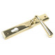 Newbury Slimline Sprung Lever Espagnolette - Polished Brass