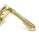 Reeded Slimline Sprung Lever Espagnolette - Polished Brass