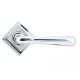 Newbury Lever on Square Rose Set - Polished Chrome